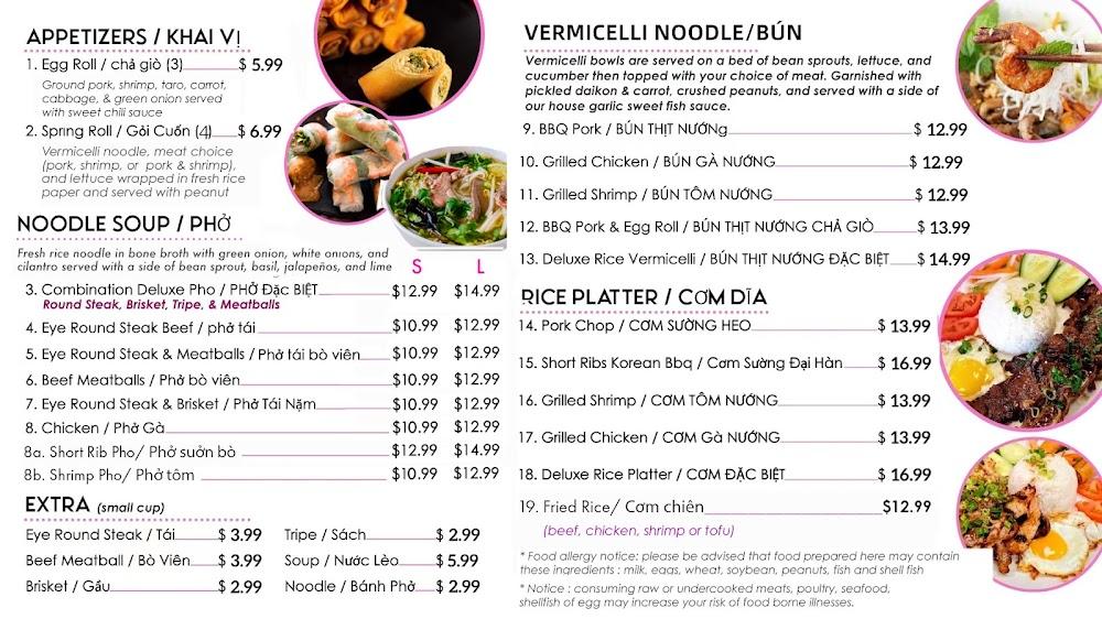 Tyummi Cafe & Pho Bowl Menu image 1