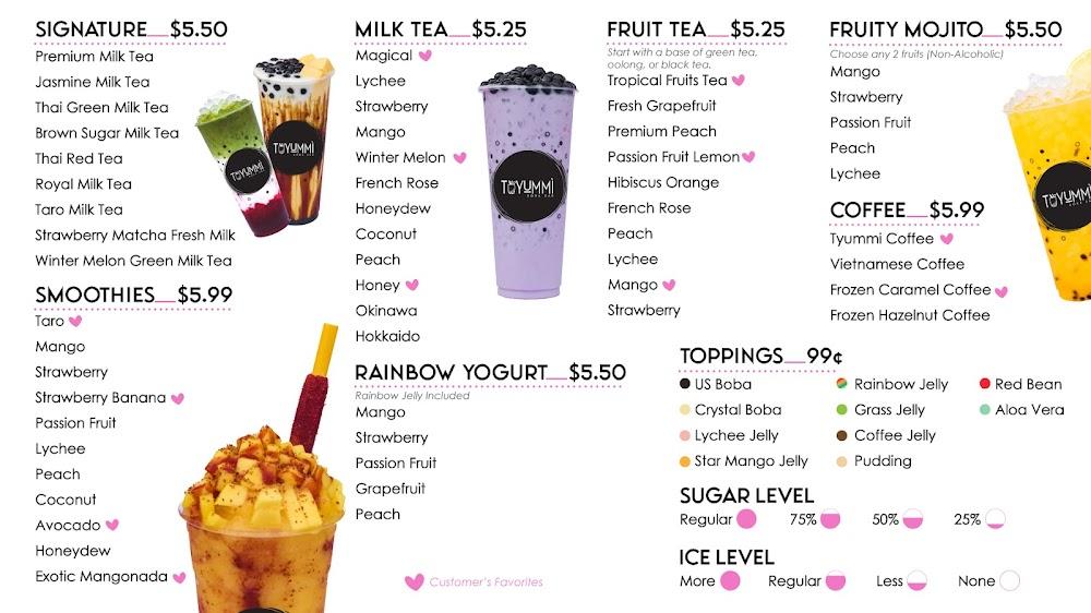 Tyummi Cafe & Pho Bowl Menu image 2