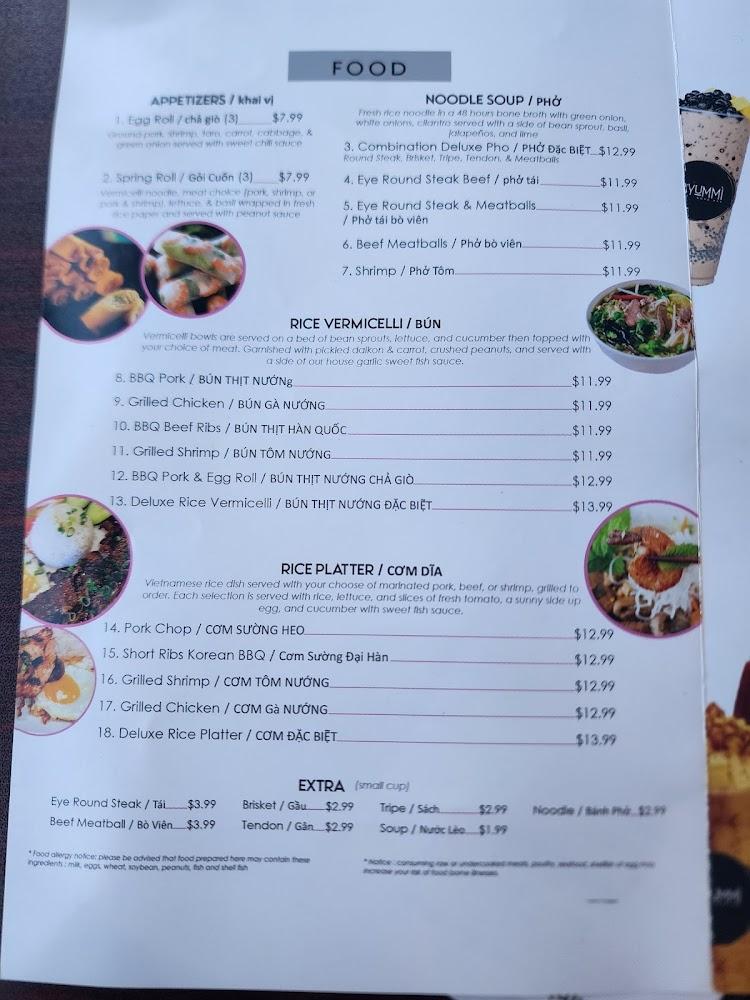 Tyummi Cafe & Pho Bowl Menu image 3